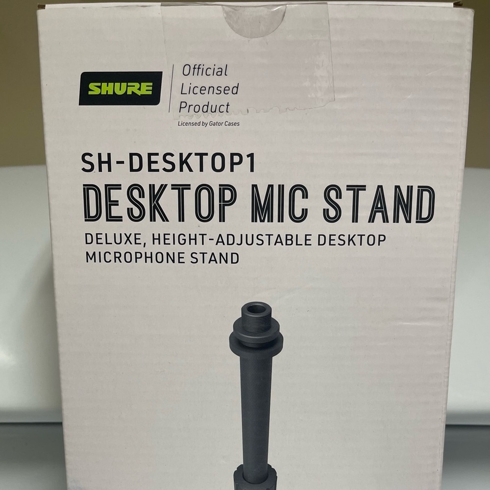 SHURE-Desktop Mic Stand - Black (Officially Licensed)
